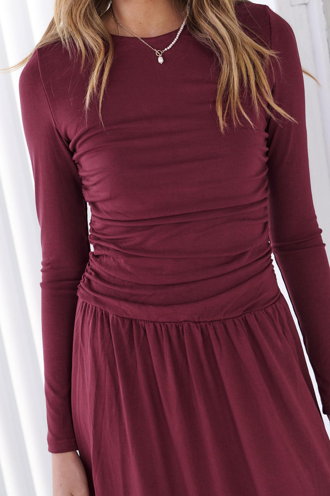 Asha Maxi Dress - Wine - SALE