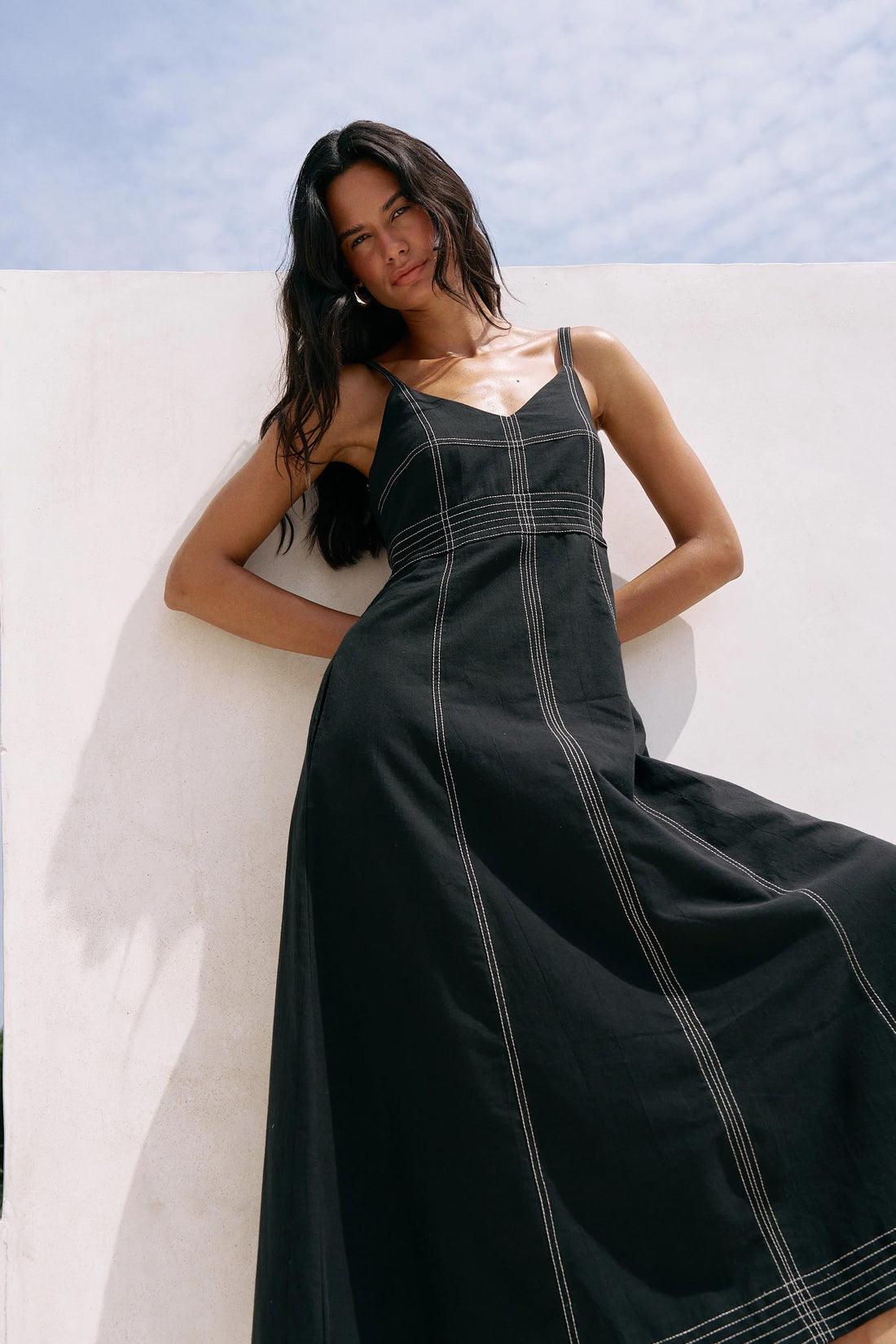 THE HANDLOOM | Eva Maxi Dress - Black