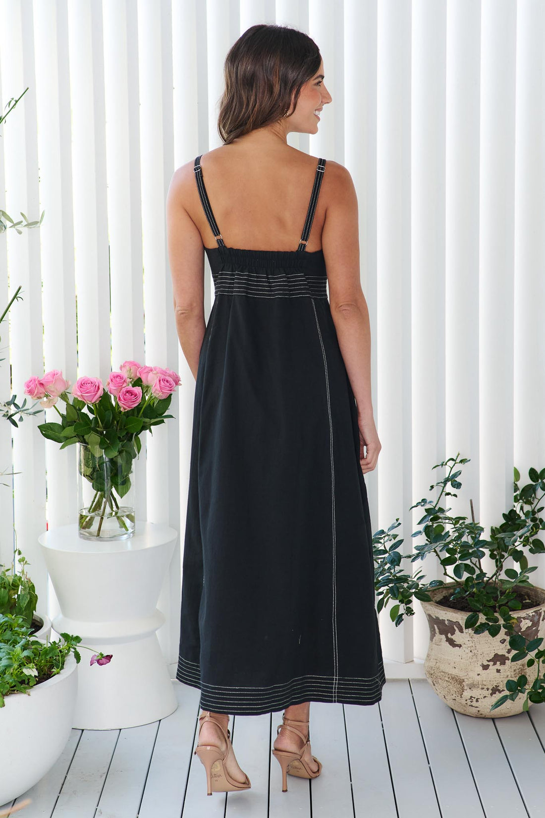 THE HANDLOOM | Eva Maxi Dress - Black