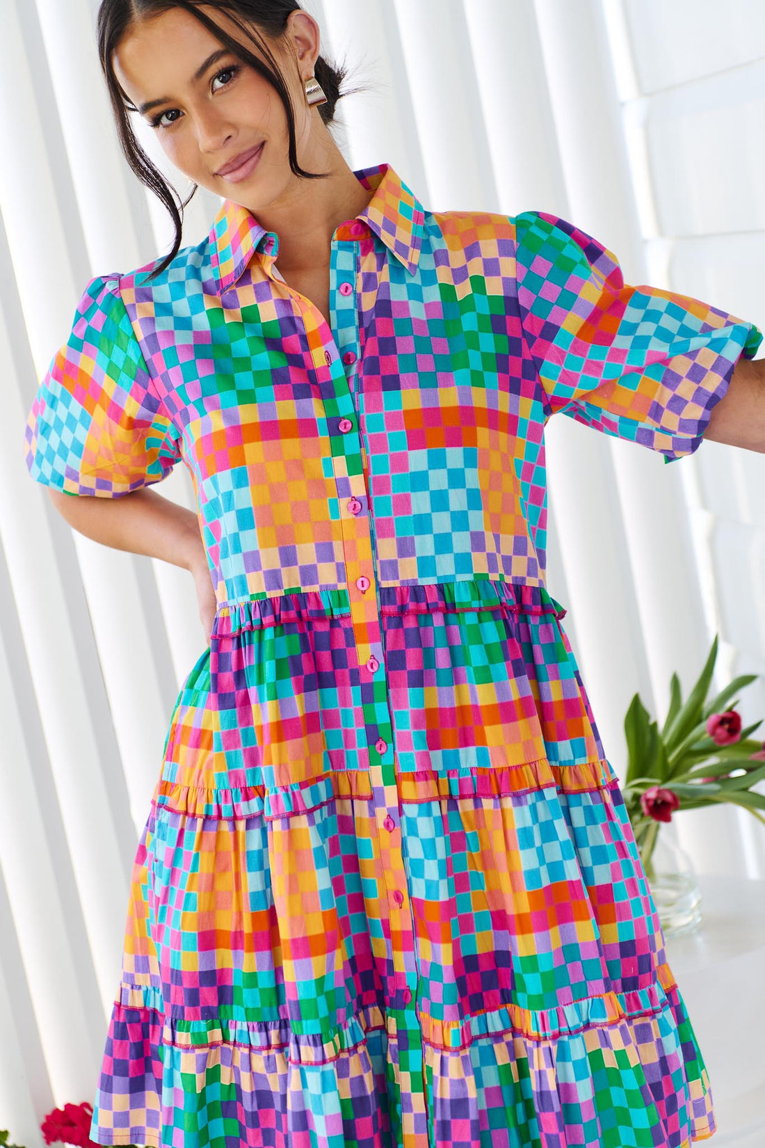 Kennedy Cotton Dress - Kaleidoscope