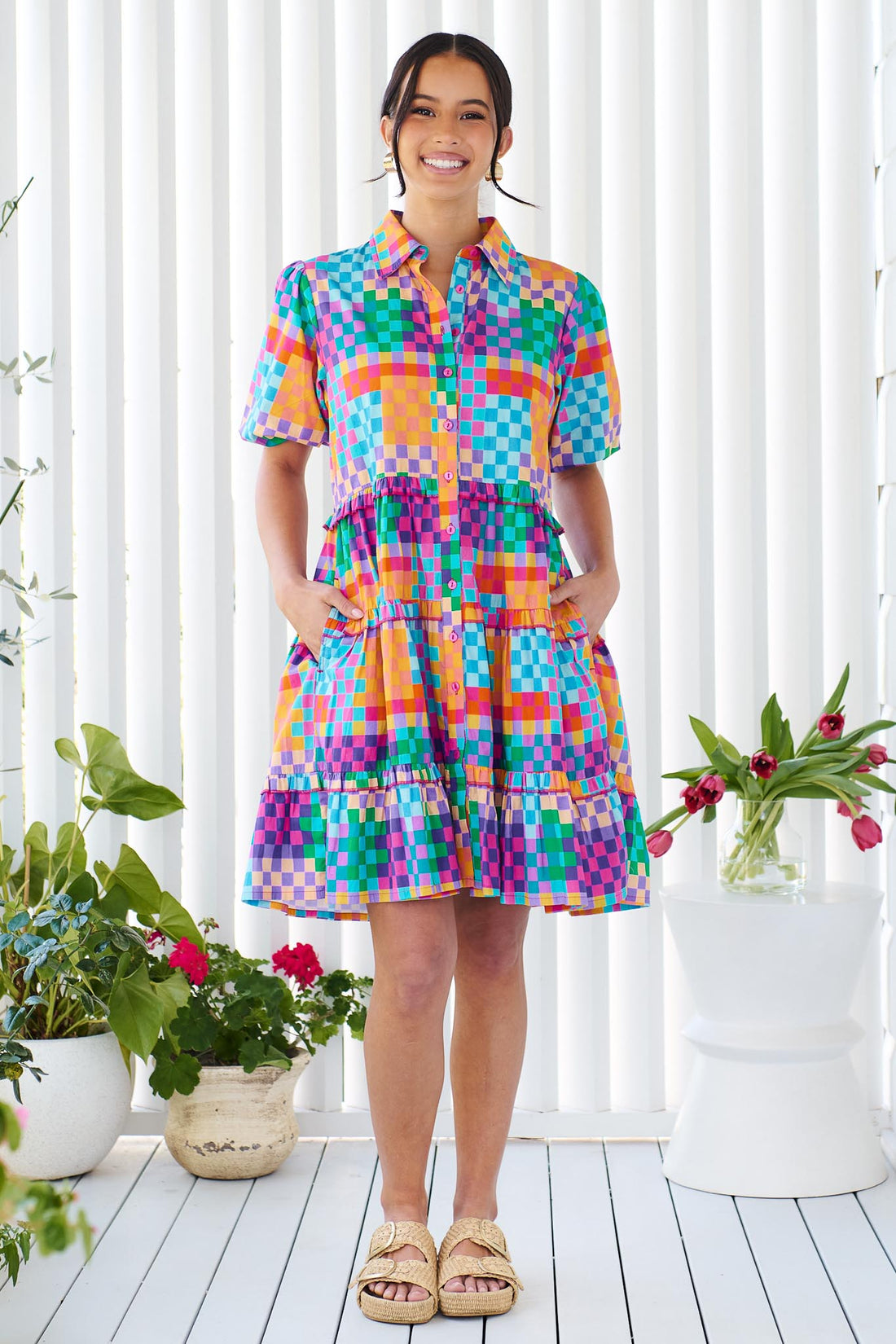 Kennedy Cotton Dress - Kaleidoscope