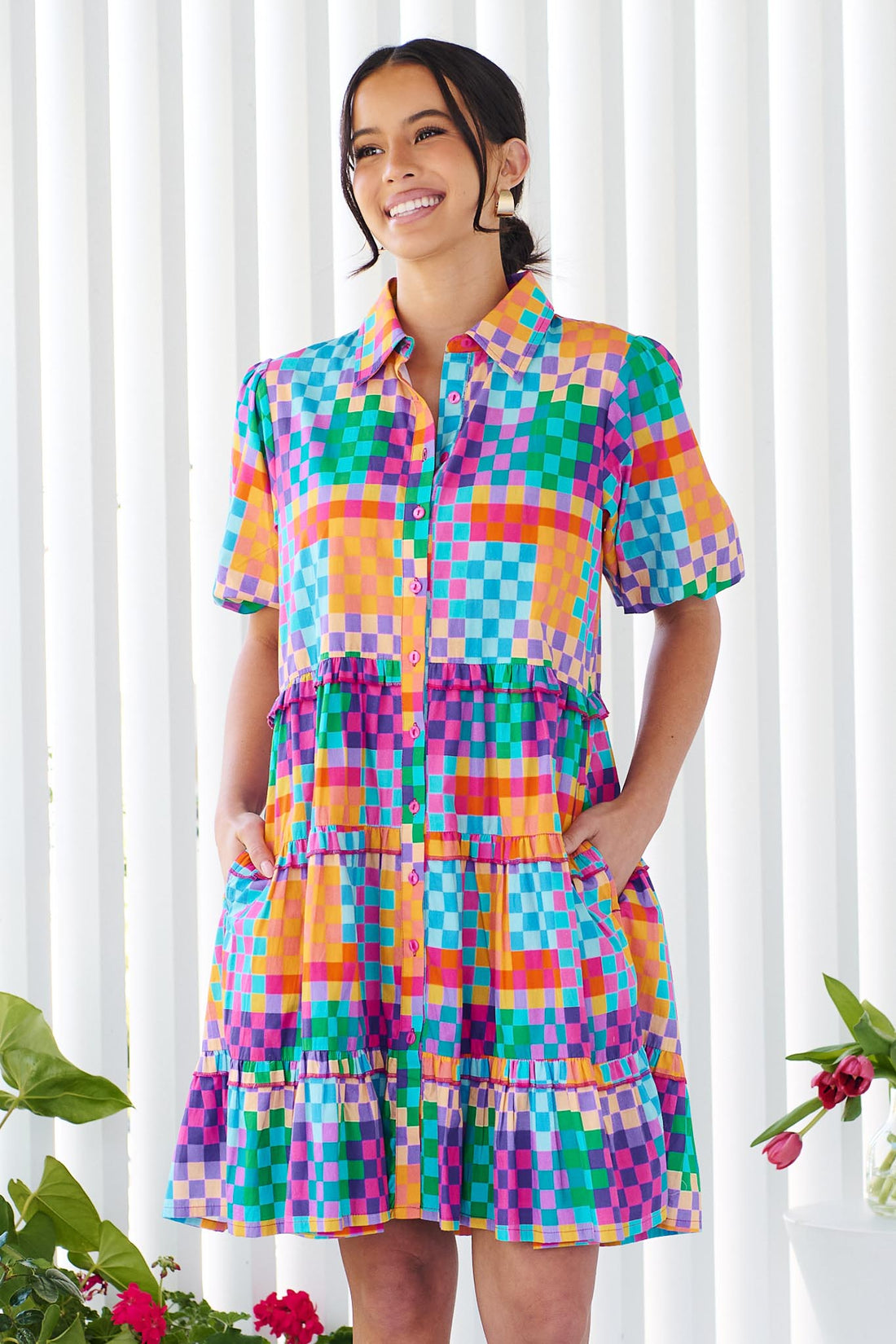 Kennedy Cotton Dress - Kaleidoscope