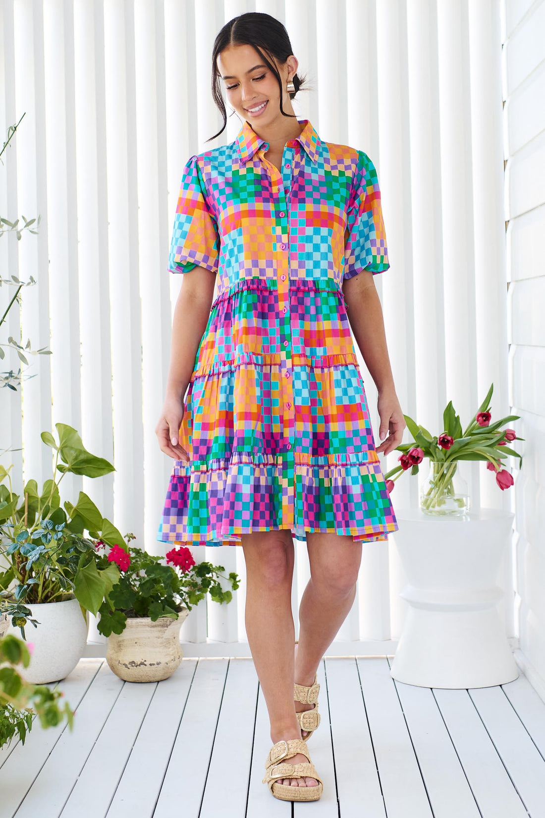 Kennedy Cotton Dress - Kaleidoscope