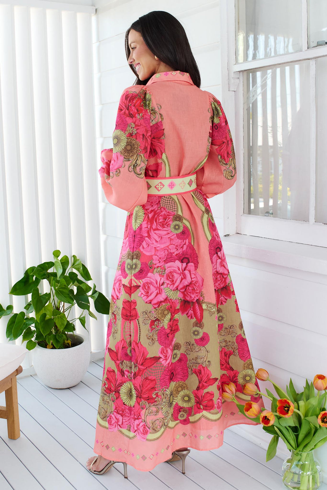 Luna Maxi Dress - Peach
