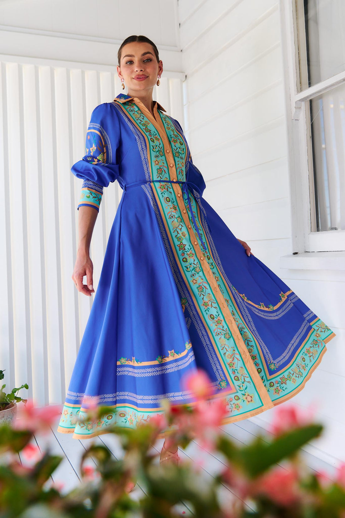 Maran Midi Dress - Mediterranean Blue  - FINAL SALE