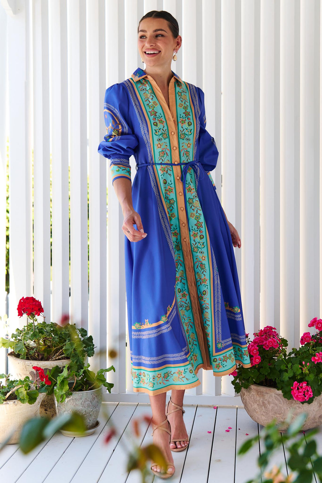Maran Midi Dress - Mediterranean Blue  - FINAL SALE