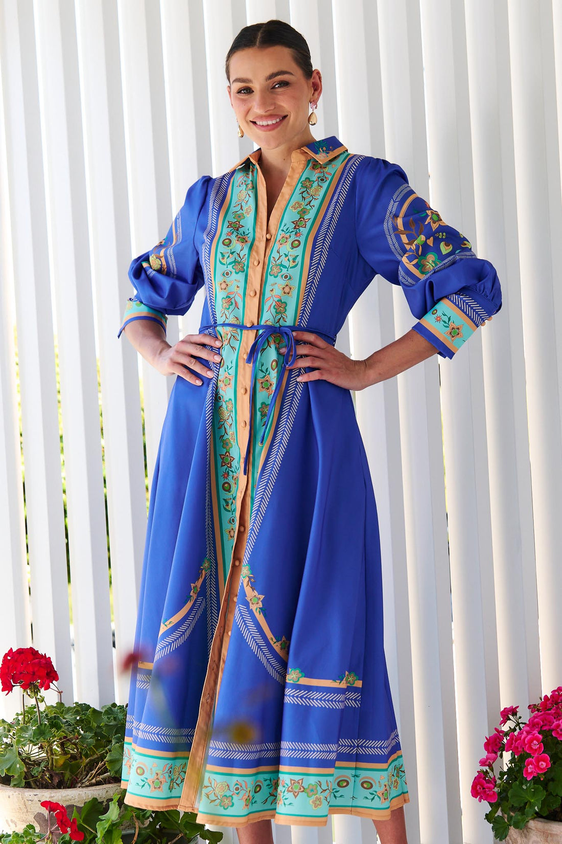 Maran Midi Dress - Mediterranean Blue  - FINAL SALE