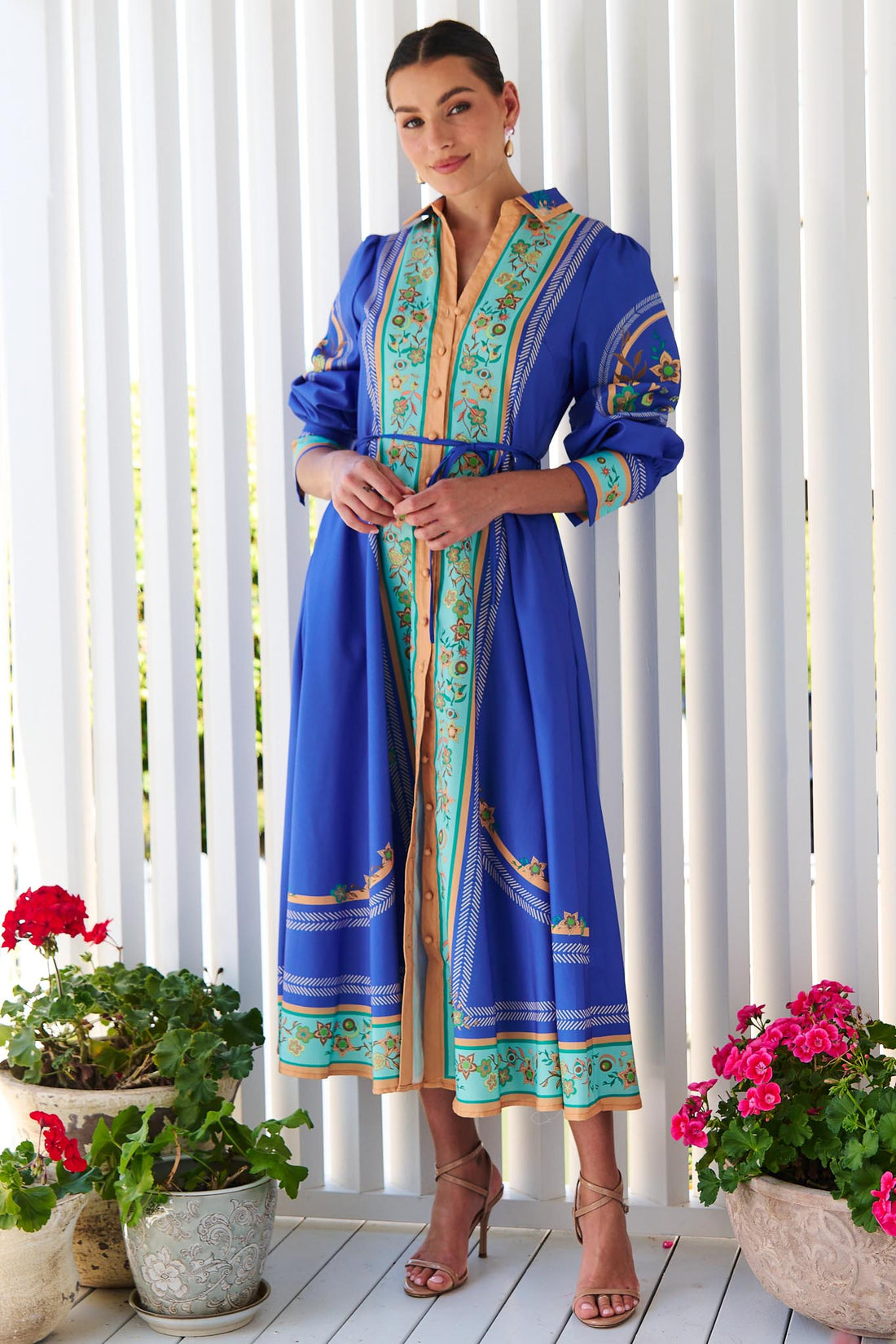 Maran Midi Dress - Mediterranean Blue  - FINAL SALE