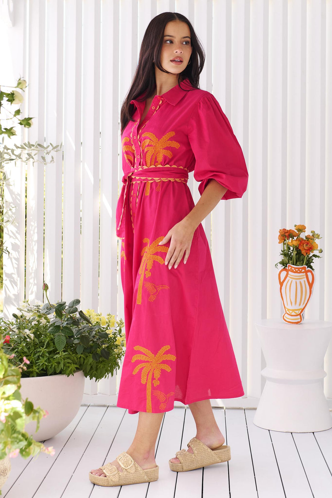 Palm Cove Dress - Pink