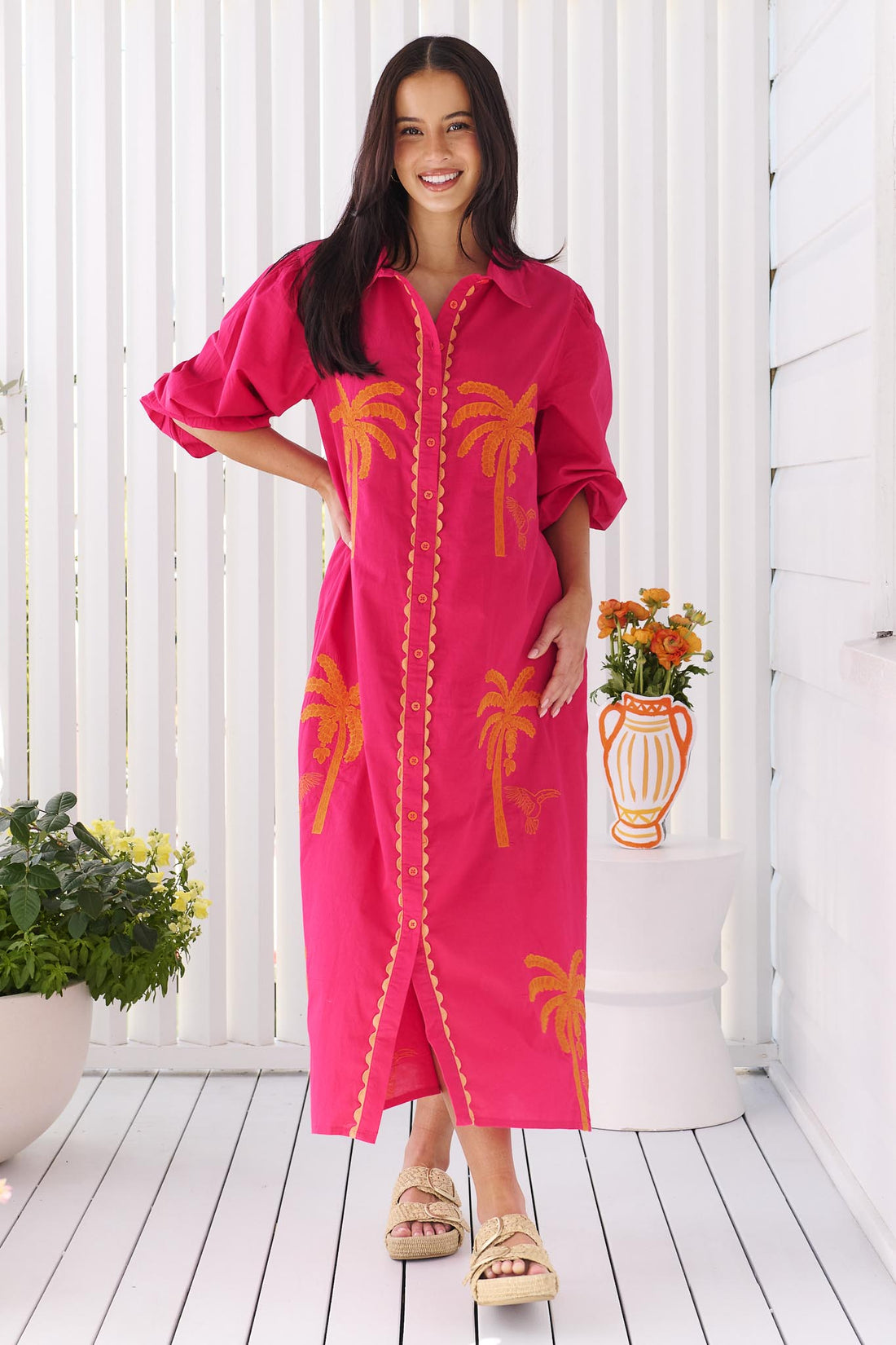 Palm Cove Dress - Pink