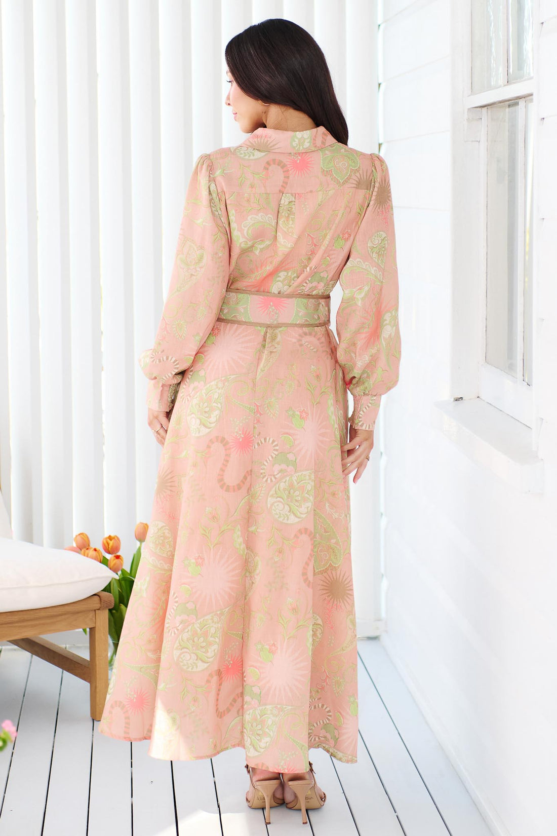 Zaria Maxi Dress - Peach - SALE