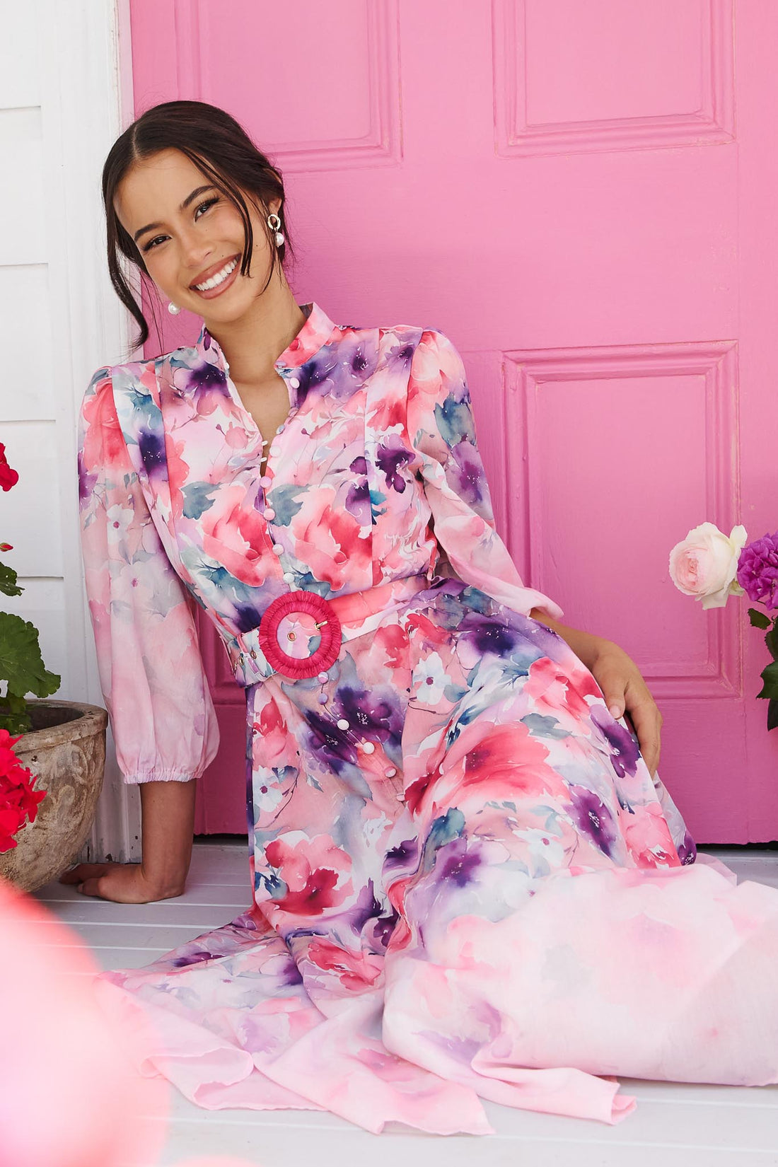 Willow Bloom Midi Dress