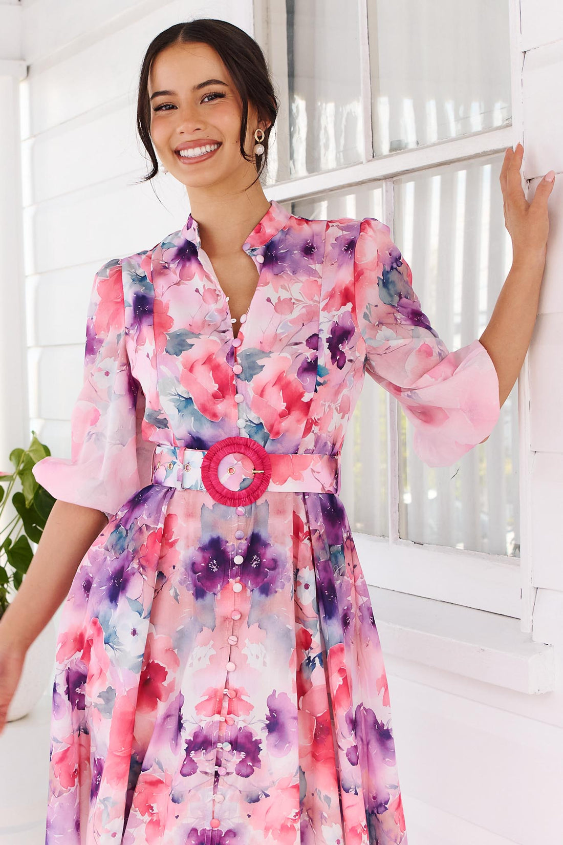 Willow Bloom Midi Dress