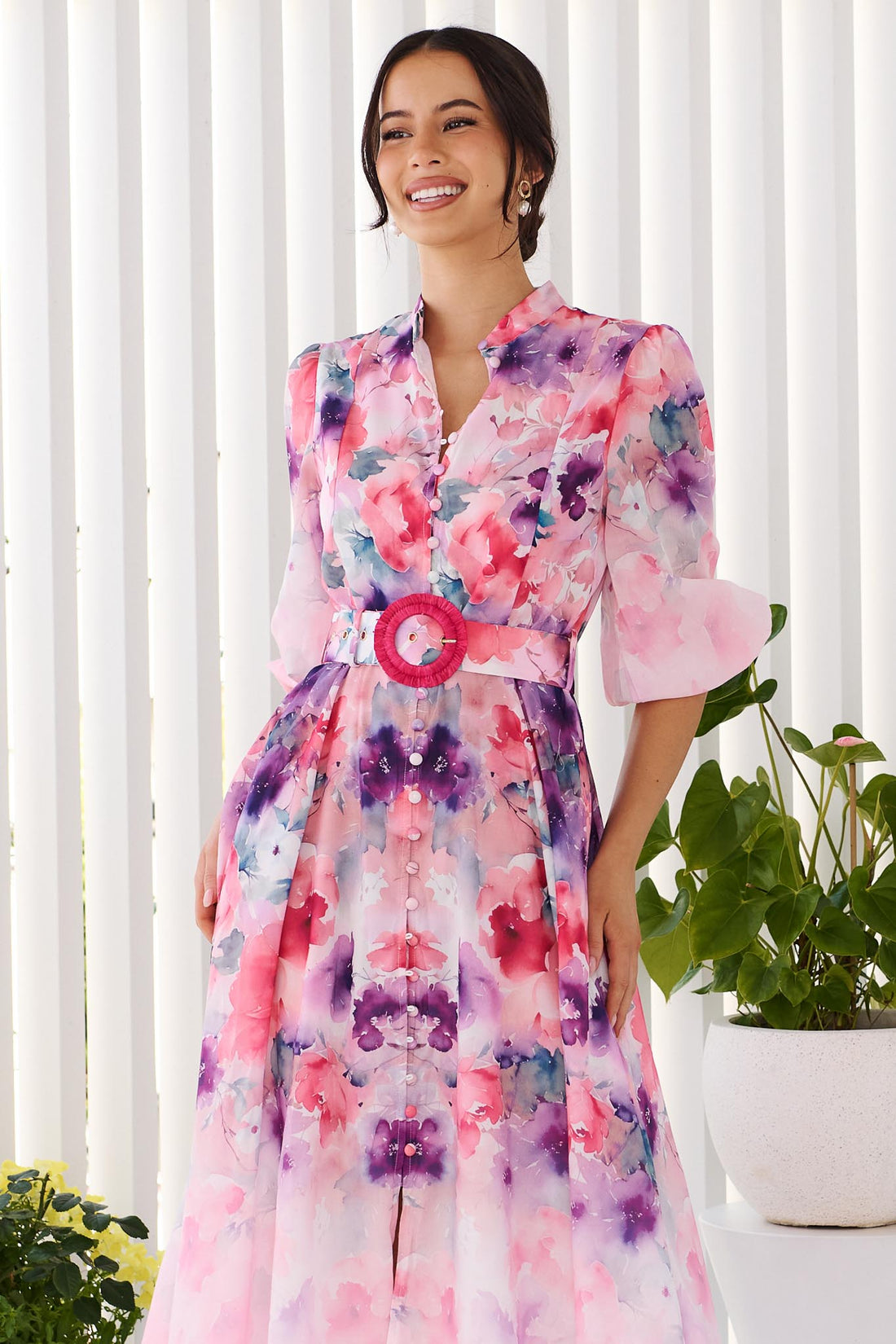 Willow Bloom Midi Dress