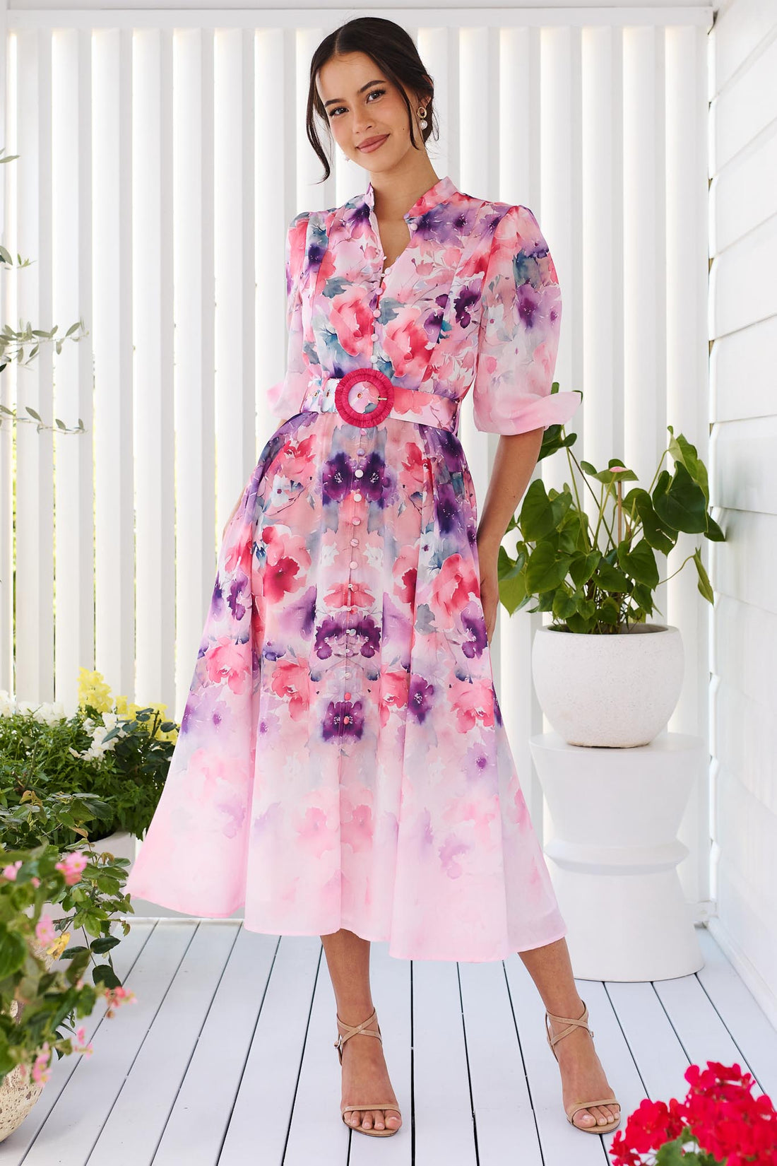 Willow Bloom Midi Dress
