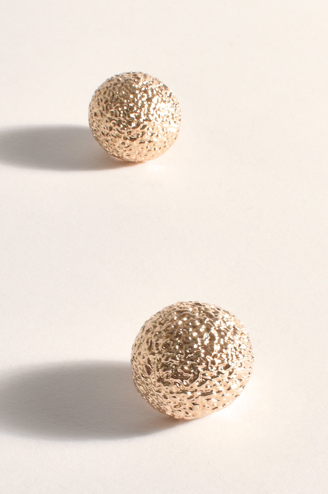 Oversized Textured Dome Earrings