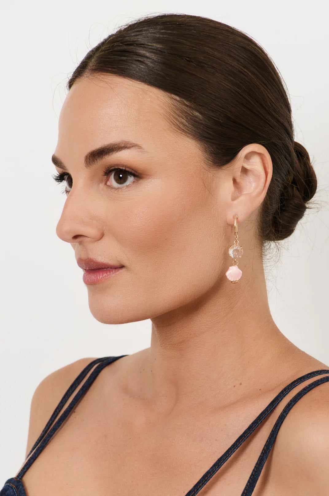 Ceramic Glass Shell Drop Hoops