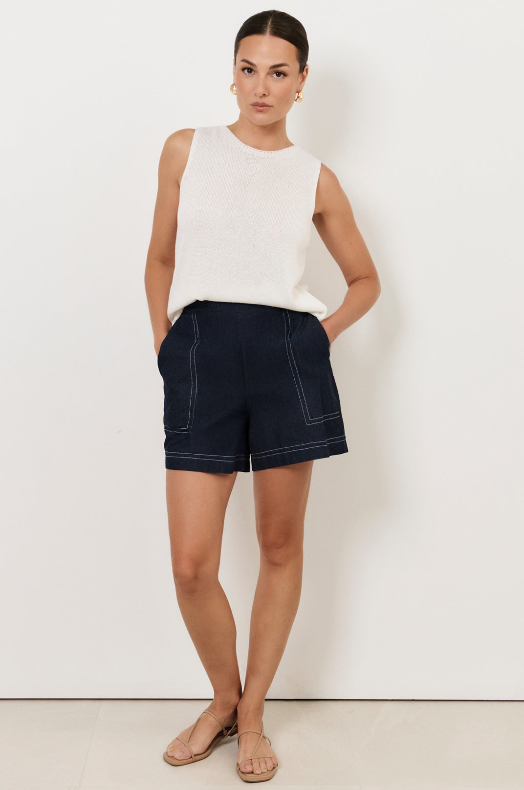 Trinity Lightweight Denim Shorts