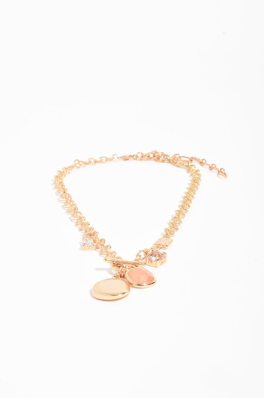 Resin Jewel Cluster Necklace
