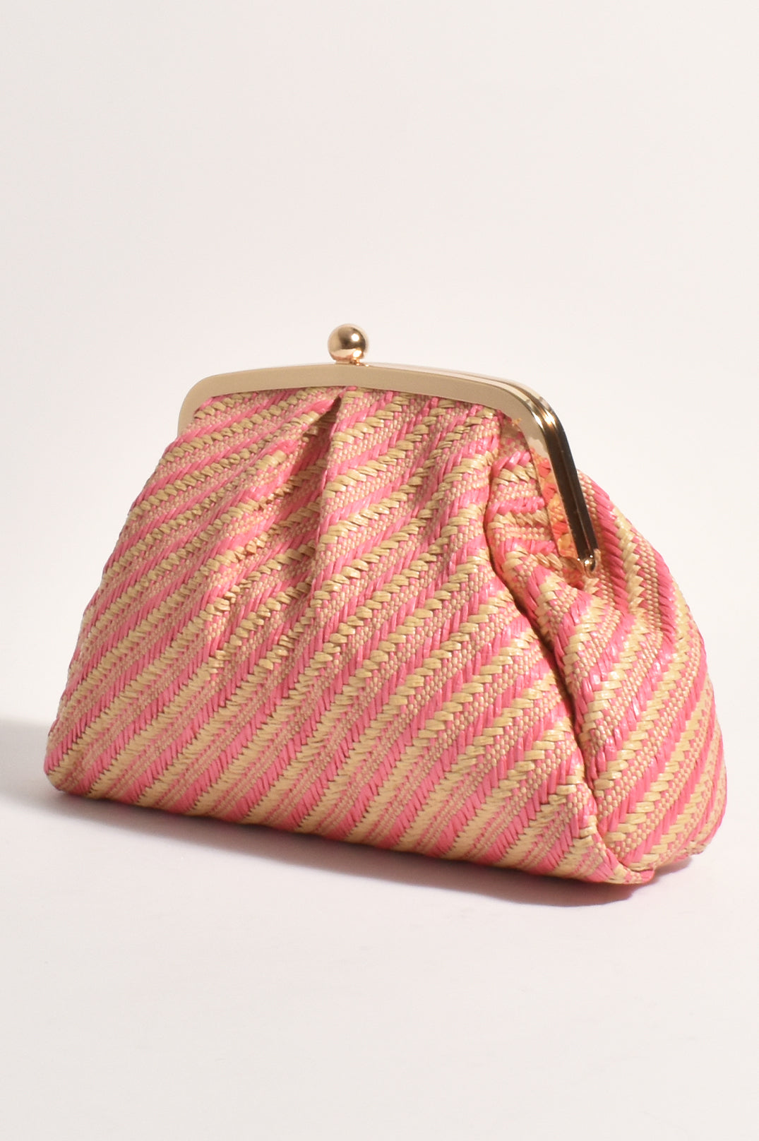 Mae Woven Oversize Purse Clutch