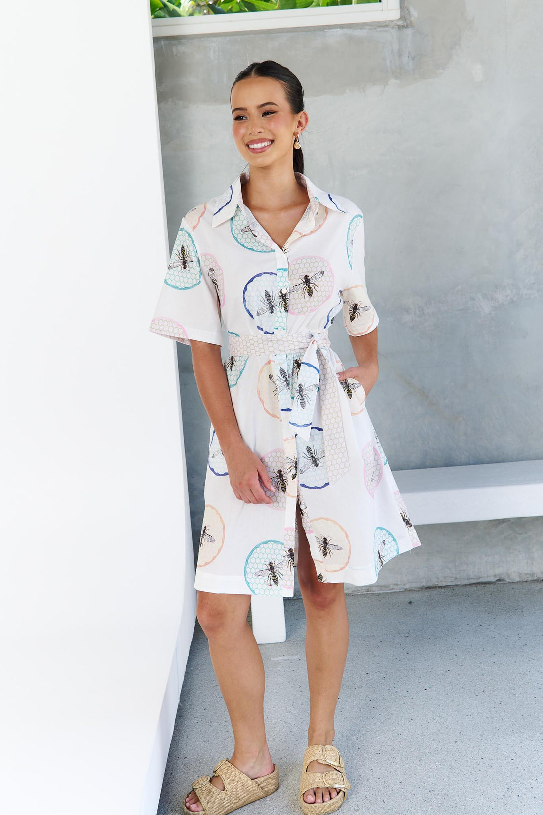 Adele Dress - Honeycomb