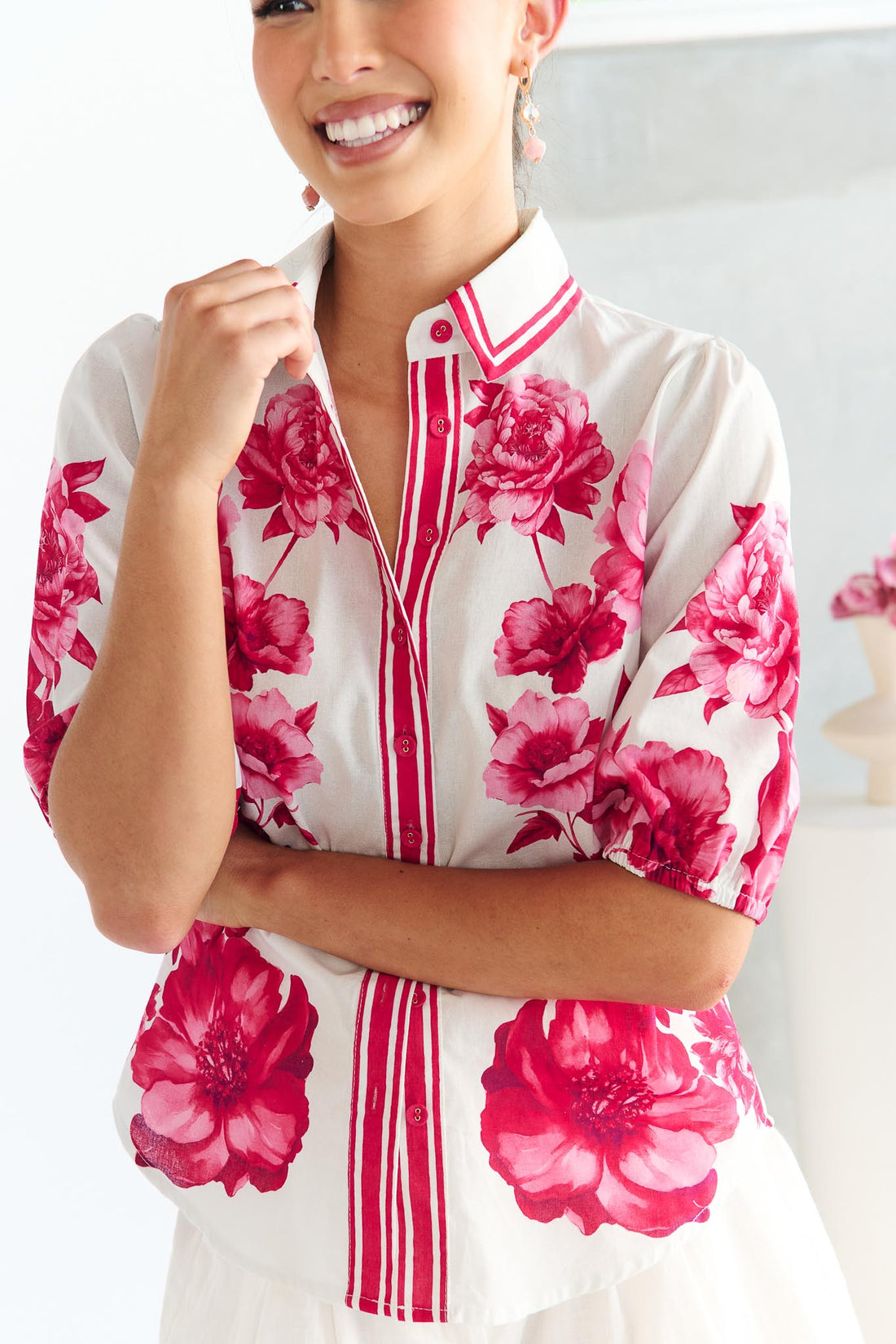 Alessia Shirt - Ruby