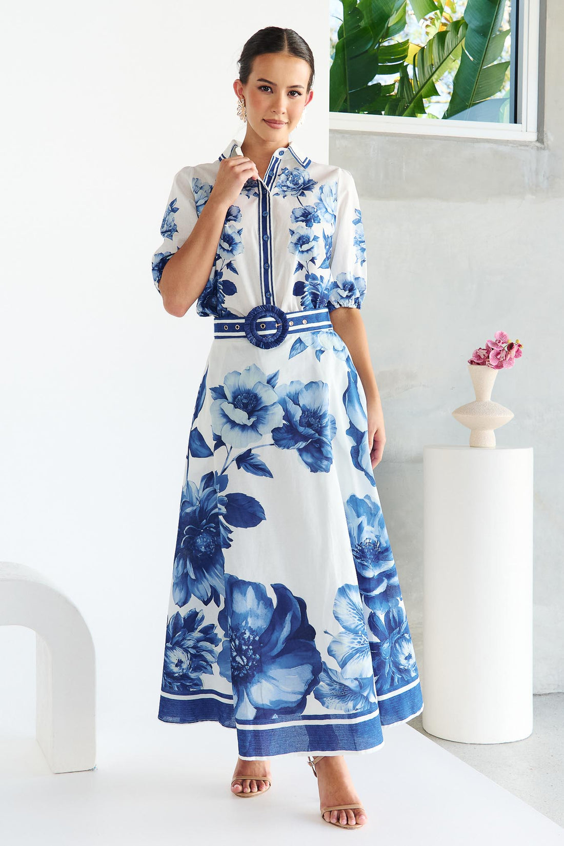 Lucia Maxi Skirt - Azure Blue