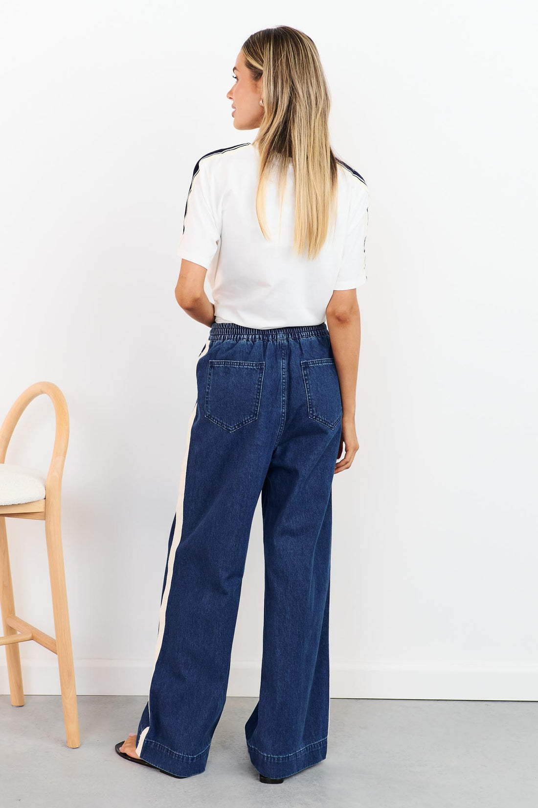 Alex Side Stripe Jean - Denim Blue