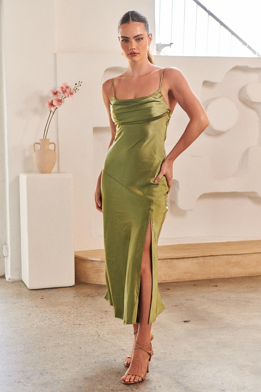 Alyson Dress - Olive - SALE