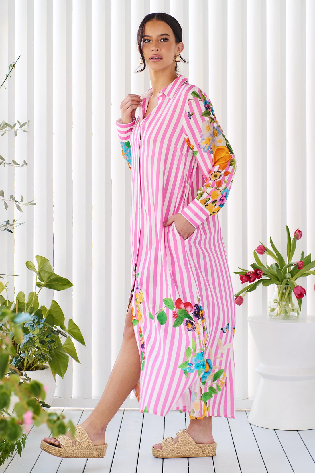 Amalfi Maxi Dress - Pink