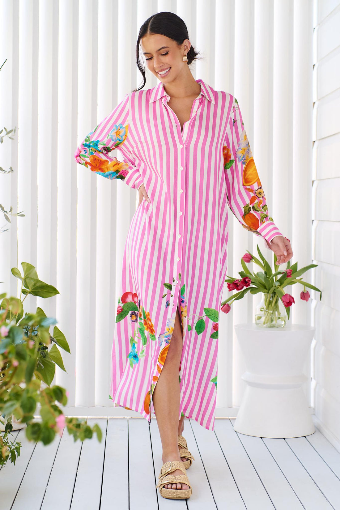 Amalfi Maxi Dress - Pink