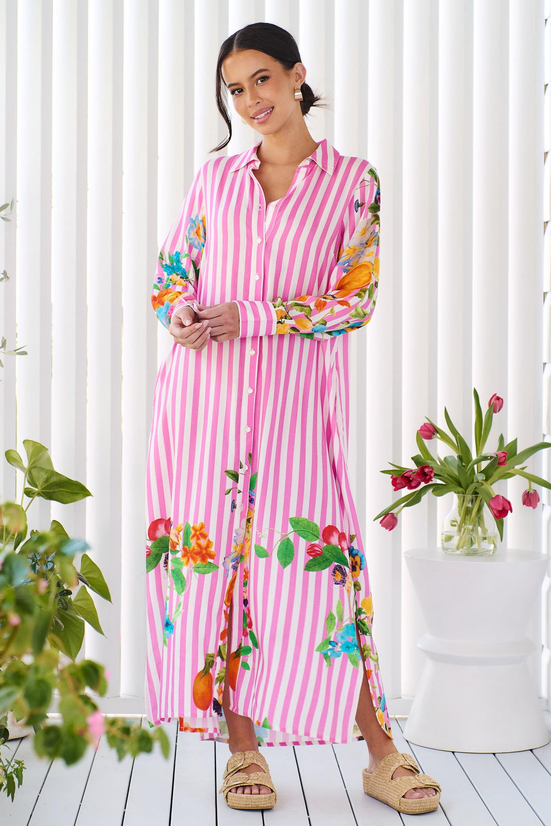 Amalfi Maxi Dress - Pink