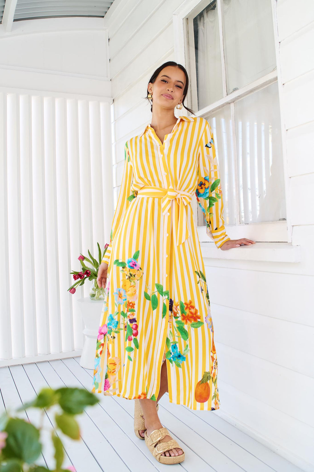 Amalfi Maxi Dress - Yellow