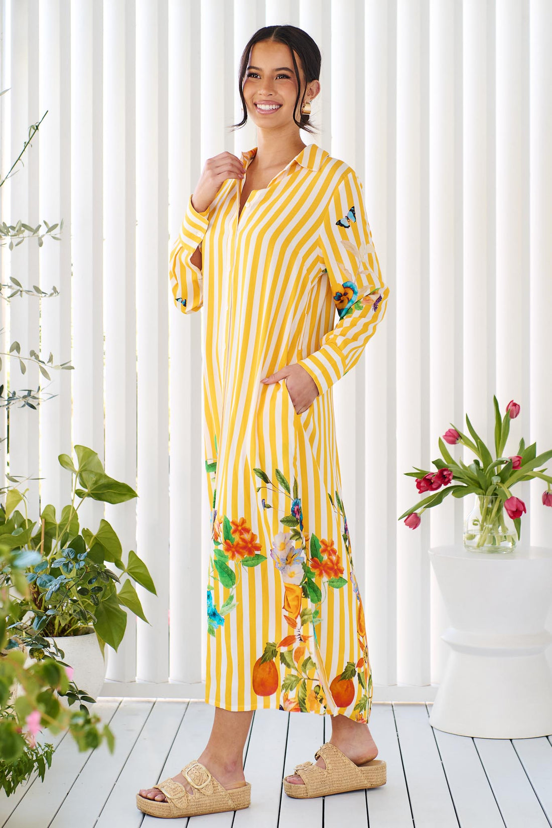 Amalfi Maxi Dress - Yellow