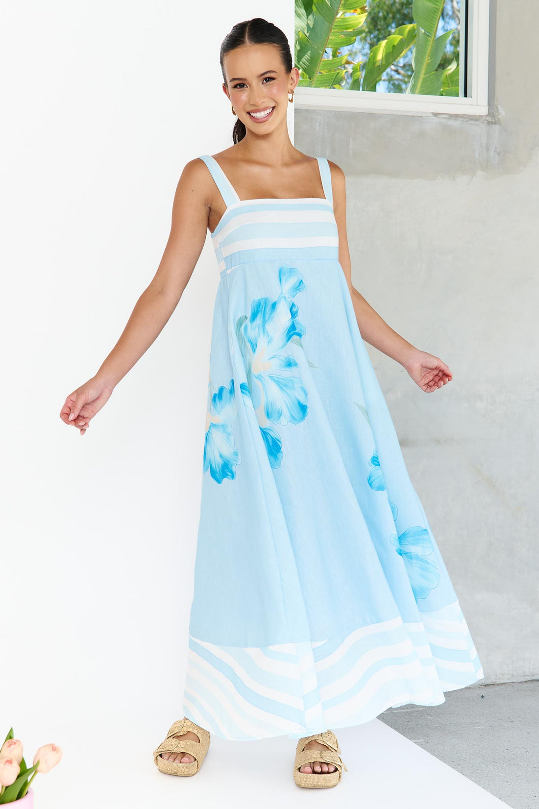 Amara Sundress - Azure Blue