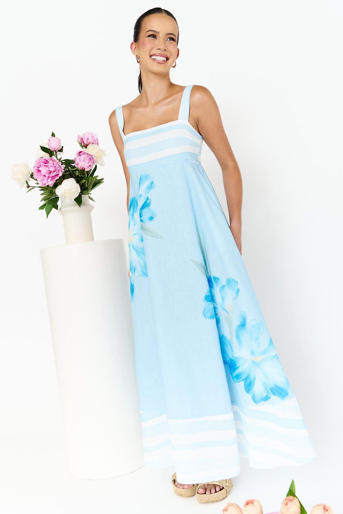 Amara Sundress - Azure Blue