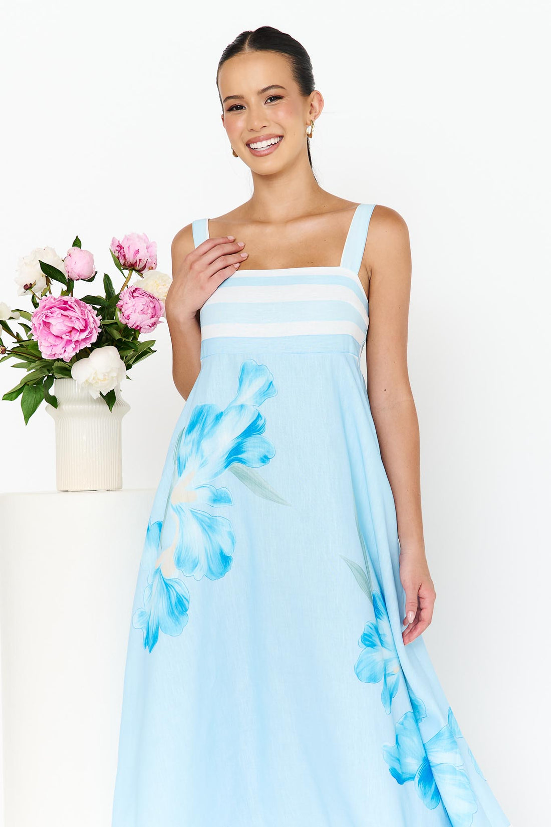 Amara Sundress - Azure Blue