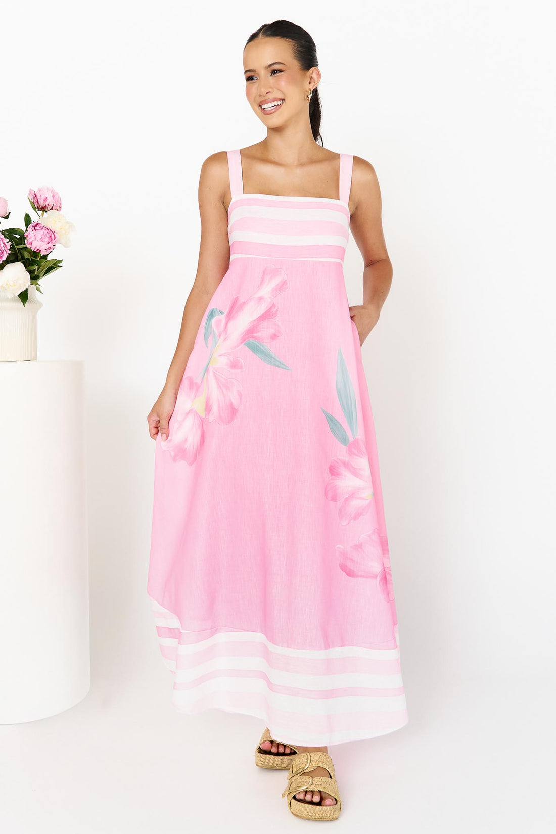Amara Sundress - Soft Pink