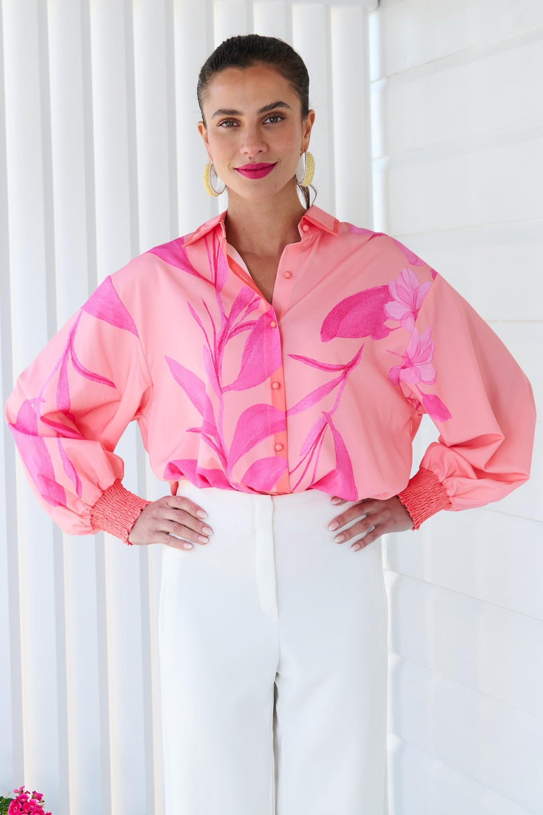 Amira Shirt - Pink/Melon - FINAL SALE