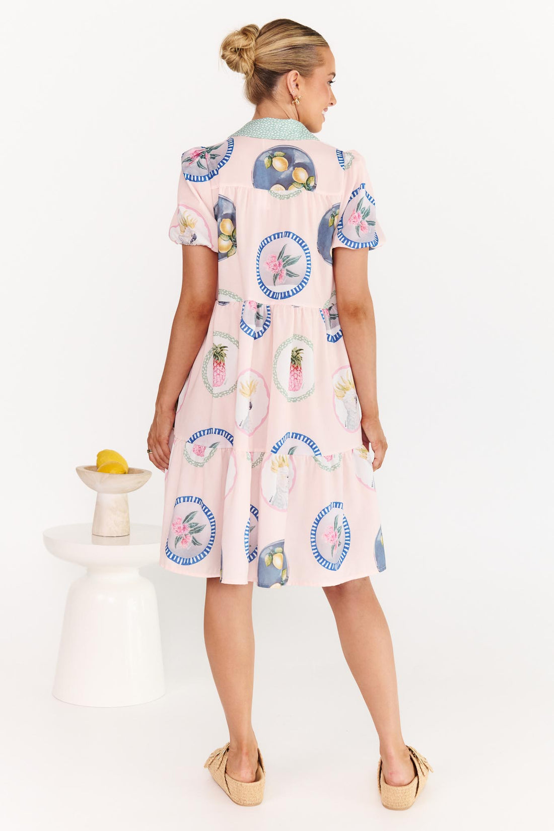 Annabel Aussie Print Cotton Dress