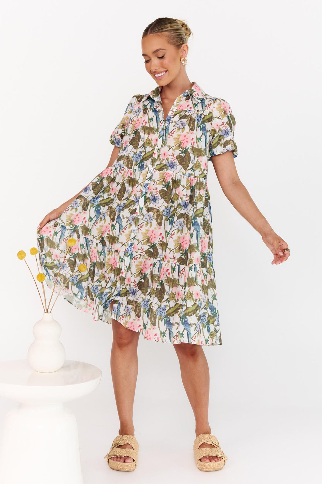 Annabel Floral Cotton Dress