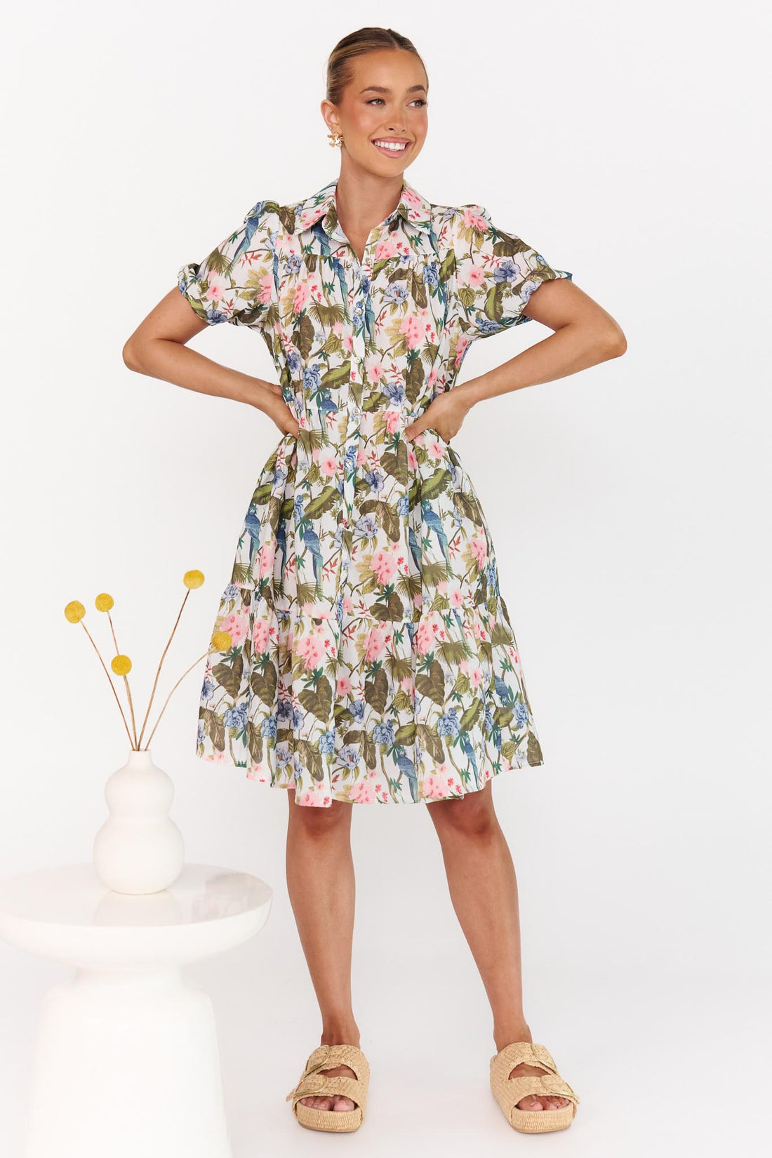 Annabel Floral Cotton Dress