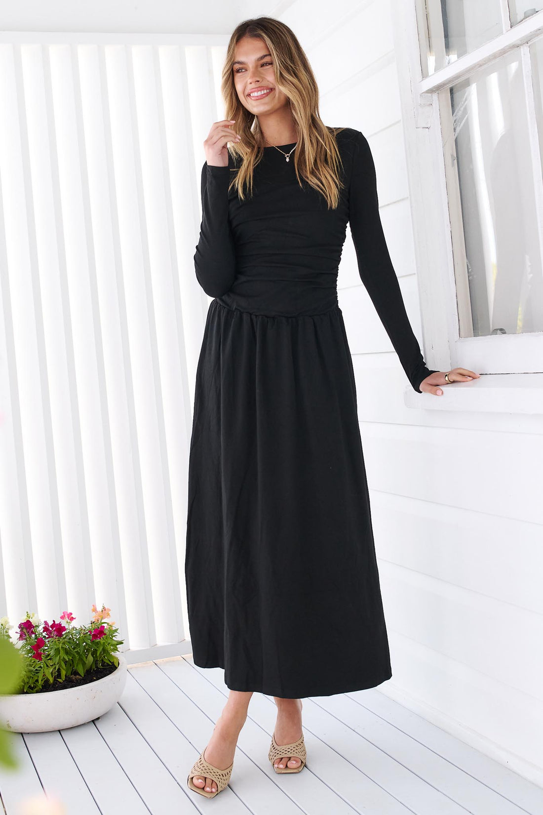 Asha Maxi Dress - Black