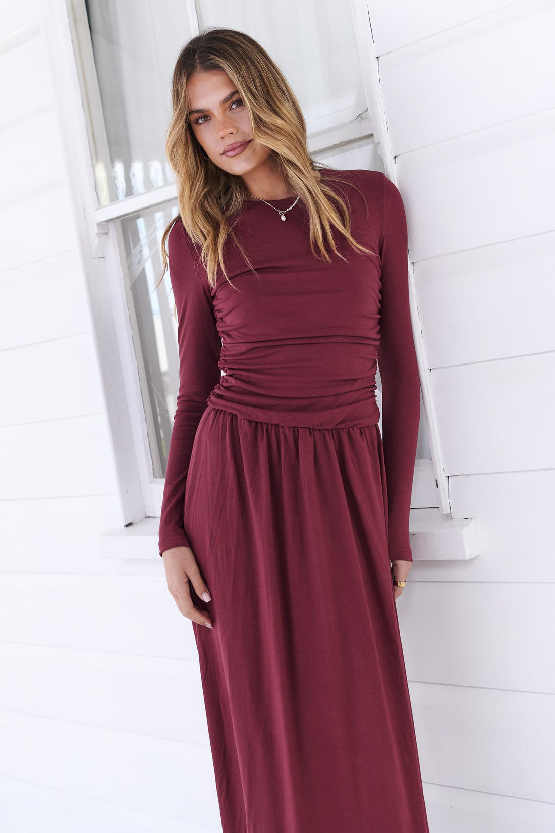 Asha Maxi Dress - Wine