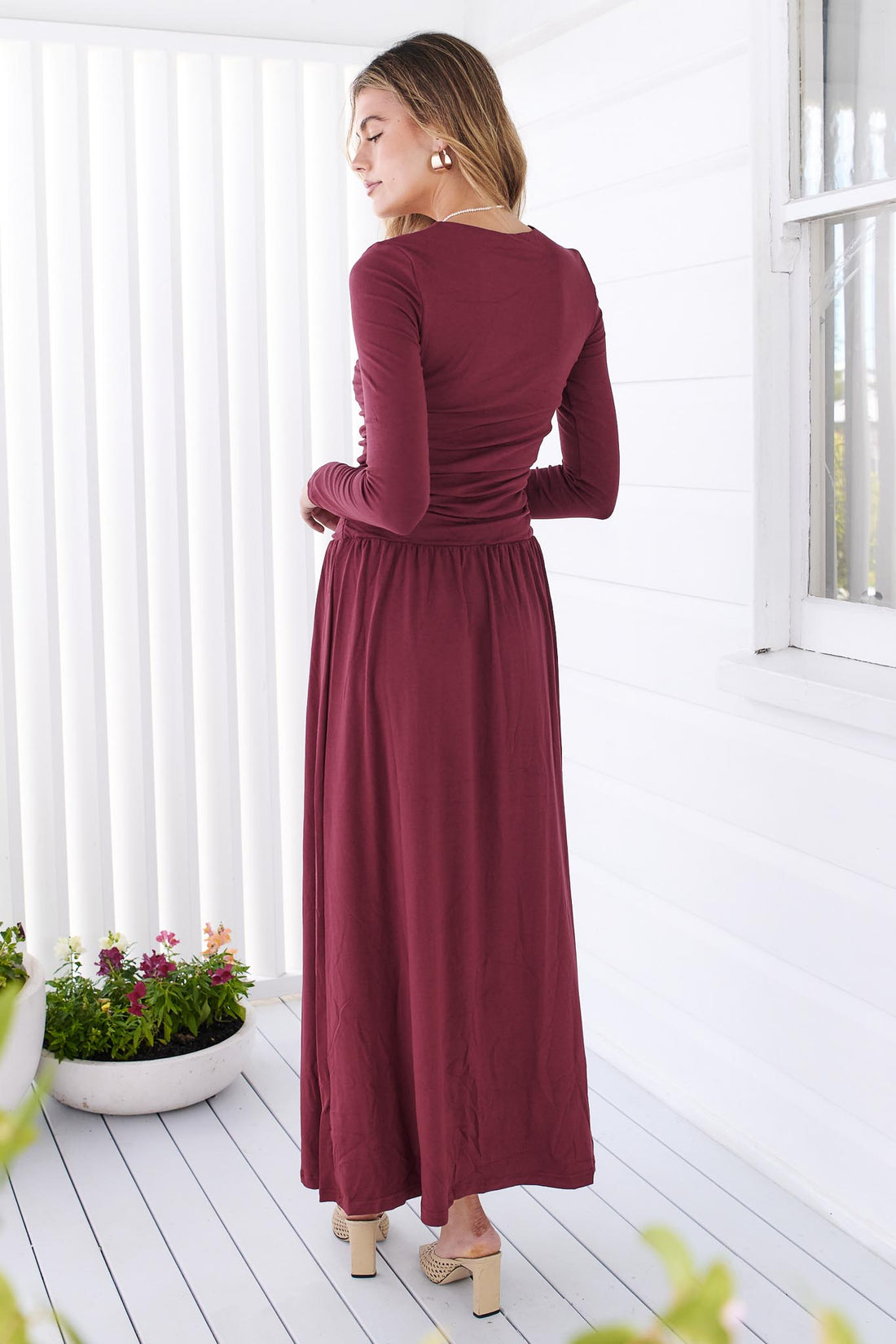 Asha Maxi Dress - Wine