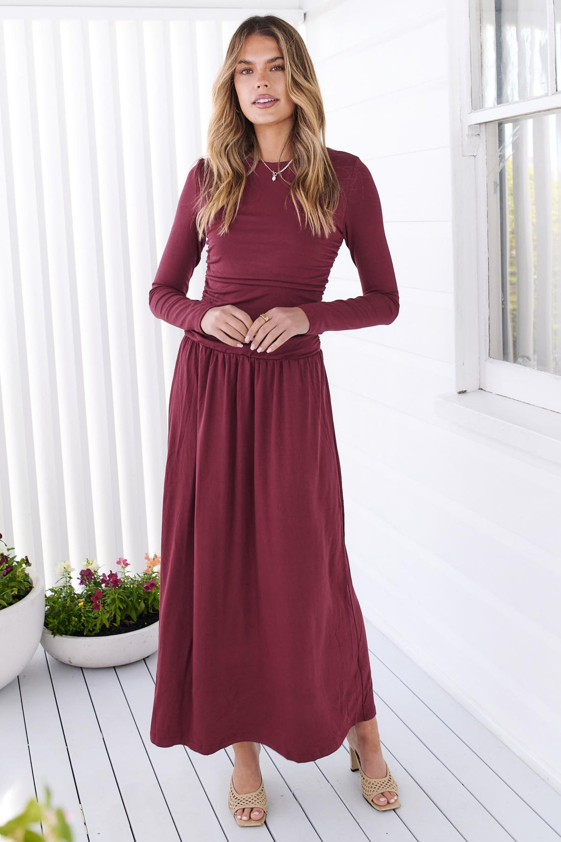 Asha Maxi Dress - Wine