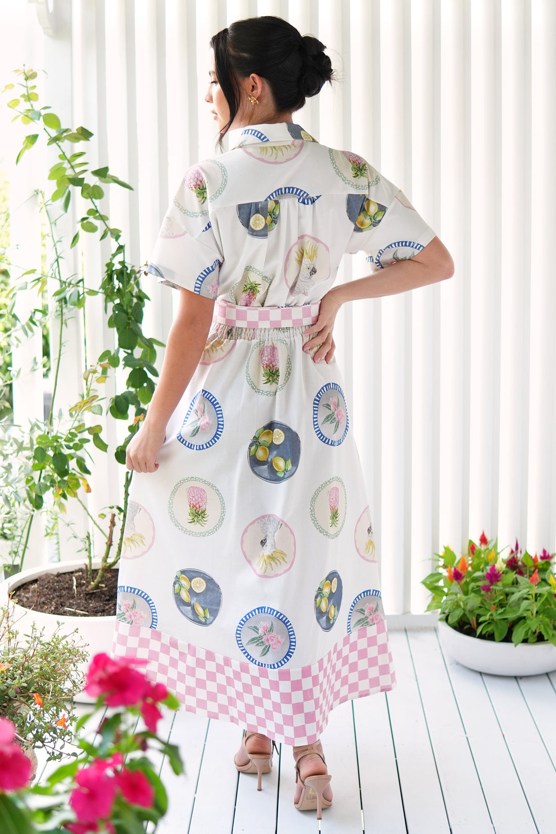 Bella Shirt Dress - Aussie Print