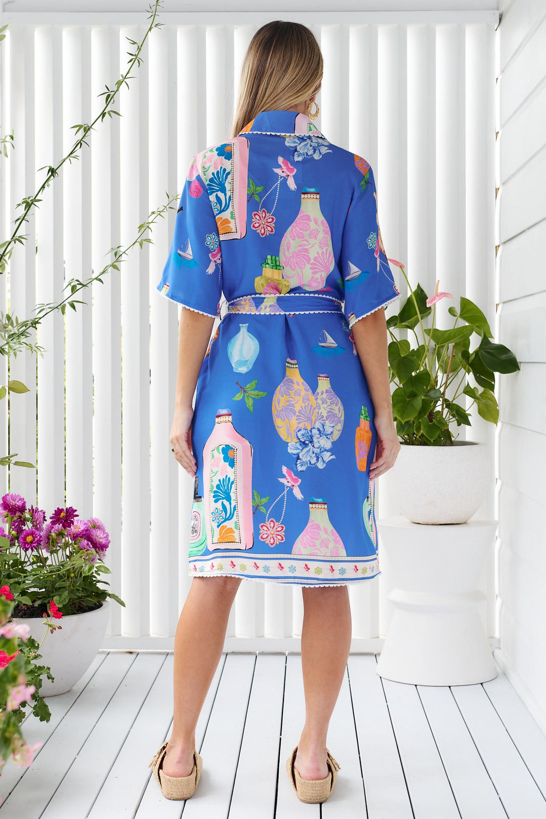 Beau Shirt Dress - Blue