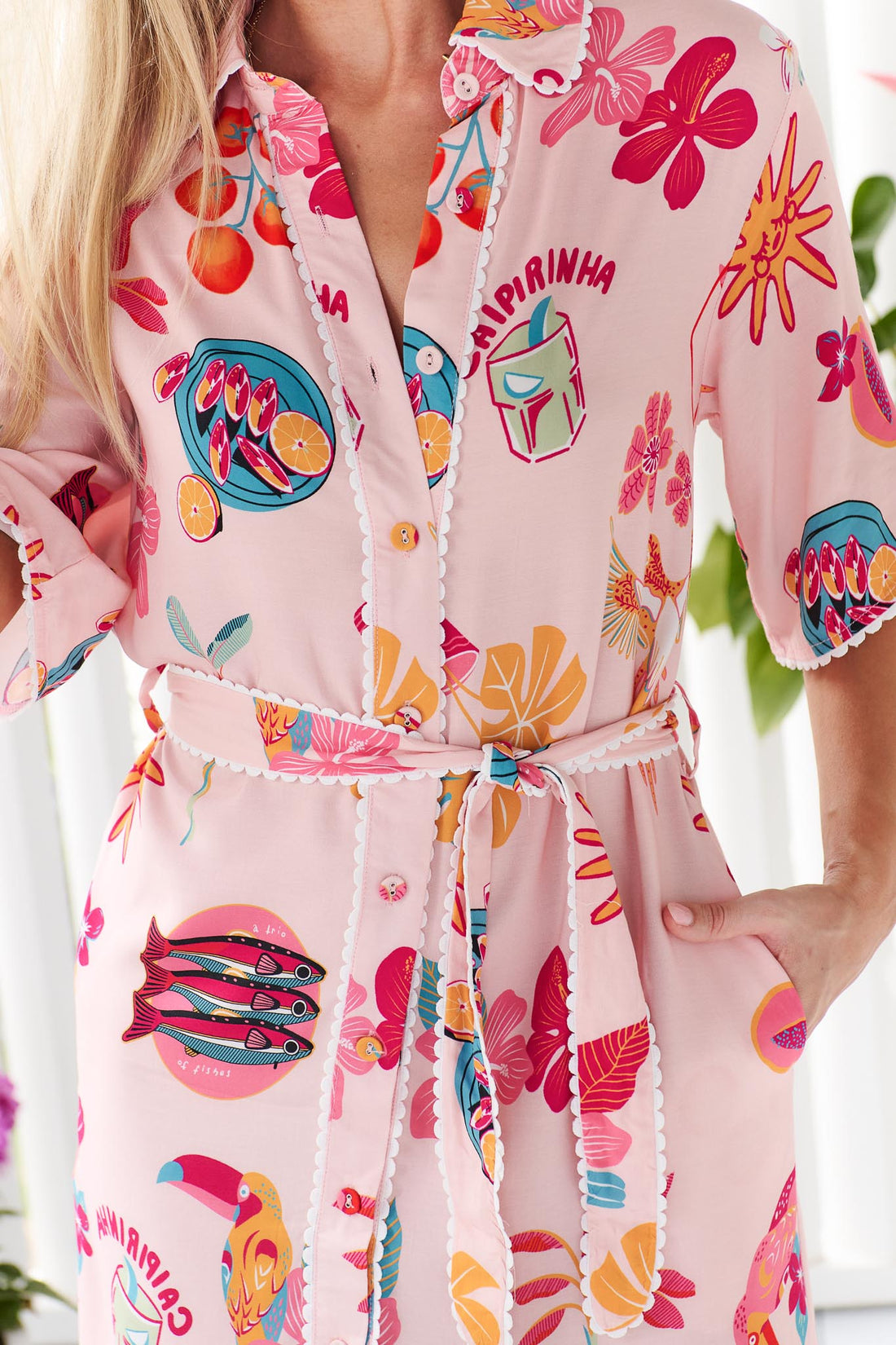 Beau Shirt Dress - Petal