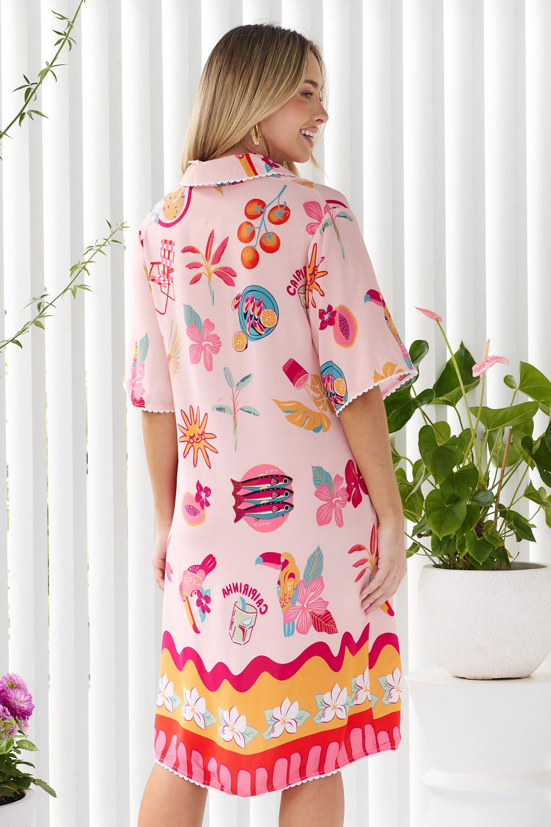 Beau Shirt Dress - Petal